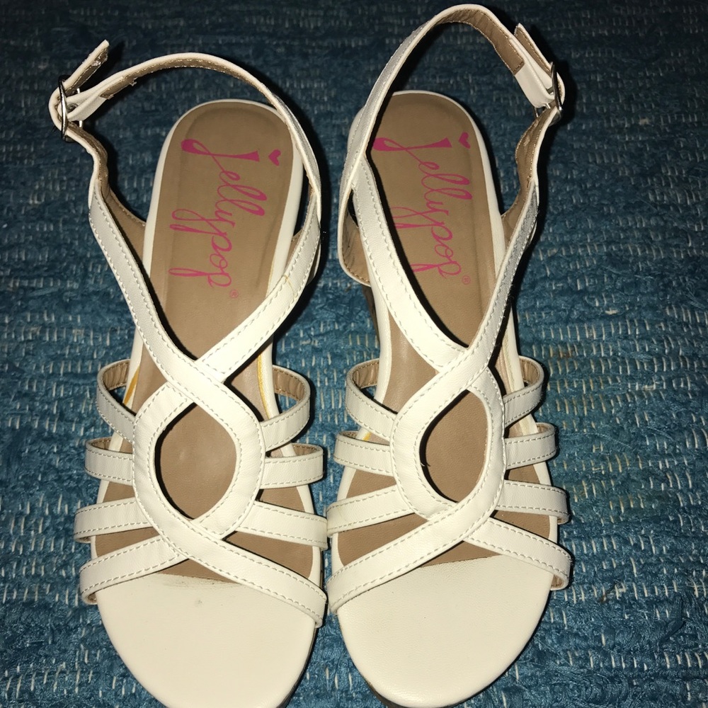 Jellypop brand white wedges